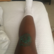 My knee shellacked in Biofreeze.